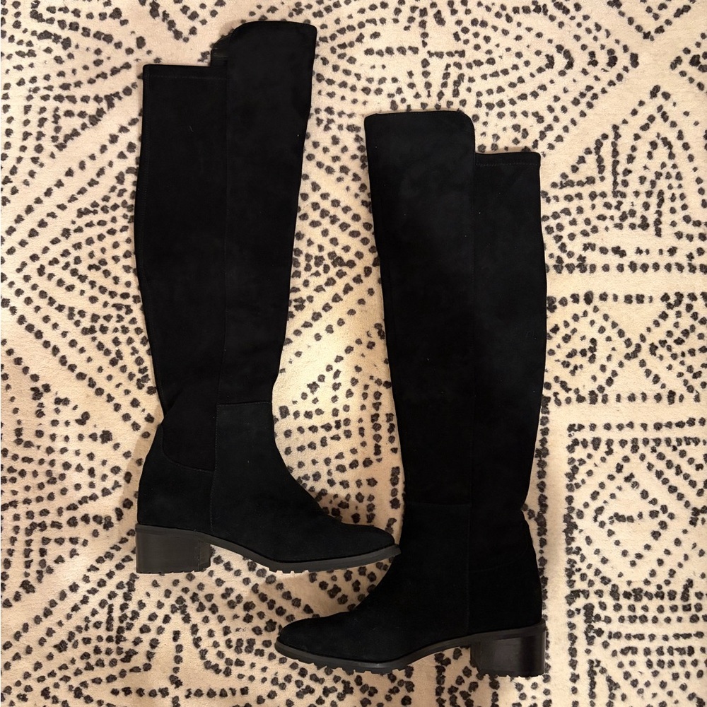 Blondo USA Sierra Waterproof Over-the-Knee Boot in Black Suede (8.5 M)